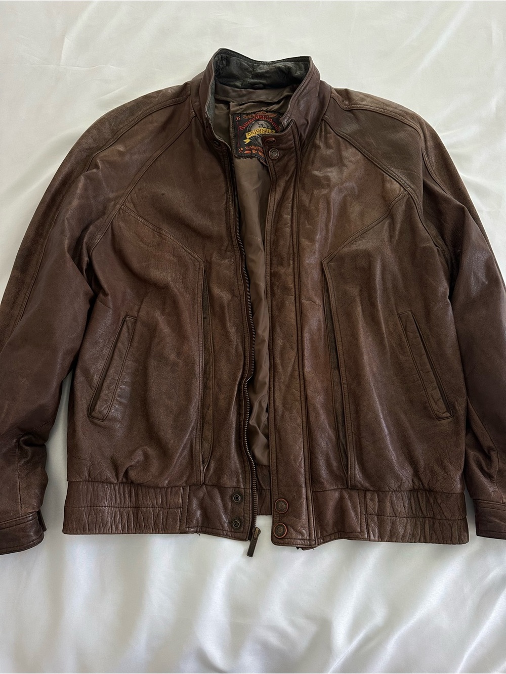 Vintage Adventurebound Wilsons Brown Leather Jacket
